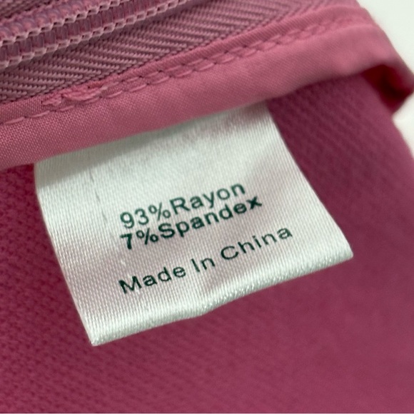 Tuckernuck x Atlantic Pacific Kick Flare Pants Peony Pink Crop Stretch - Picture 7 of 7